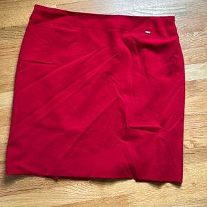 Adorable red suiting skirt